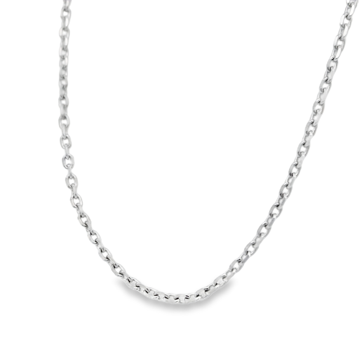 White Gold Cable Chain