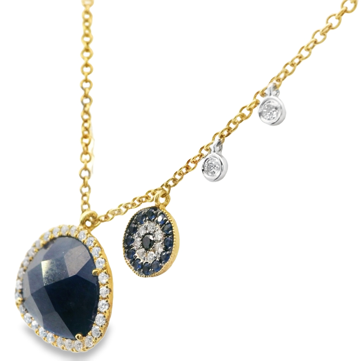 Elegant Sapphire and Diamond Pendant