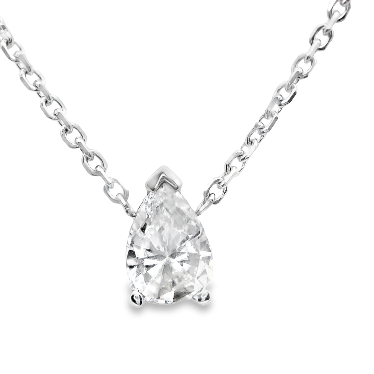Pear-Shaped Pendant Necklace