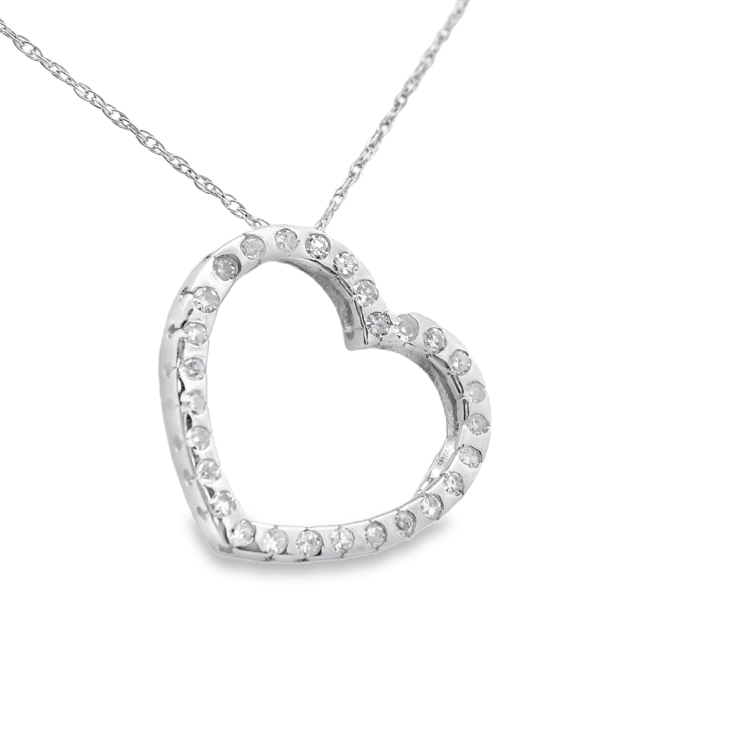 Simple Open Heart-Shaped Pendant