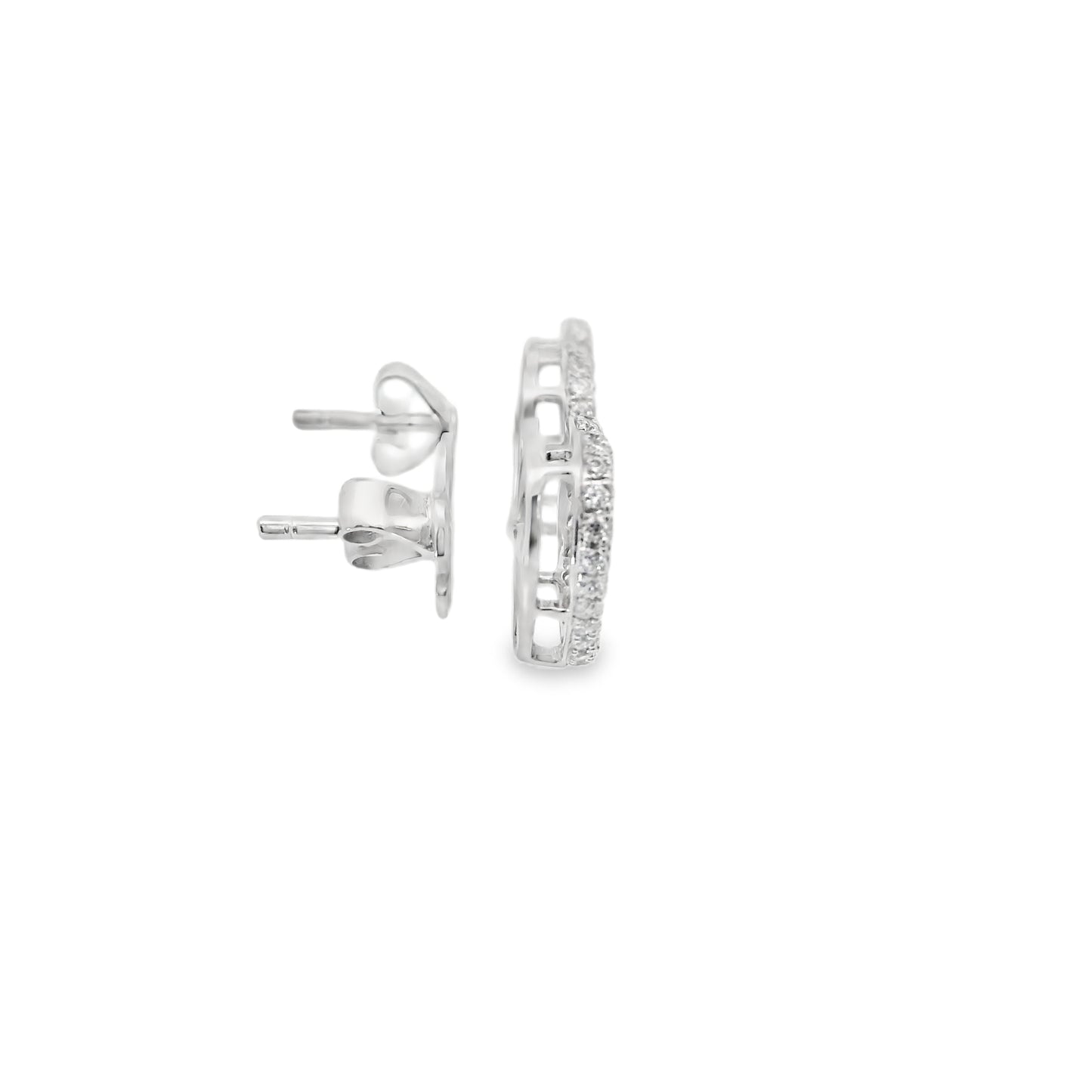 Natural Diamond Heart shape earrings