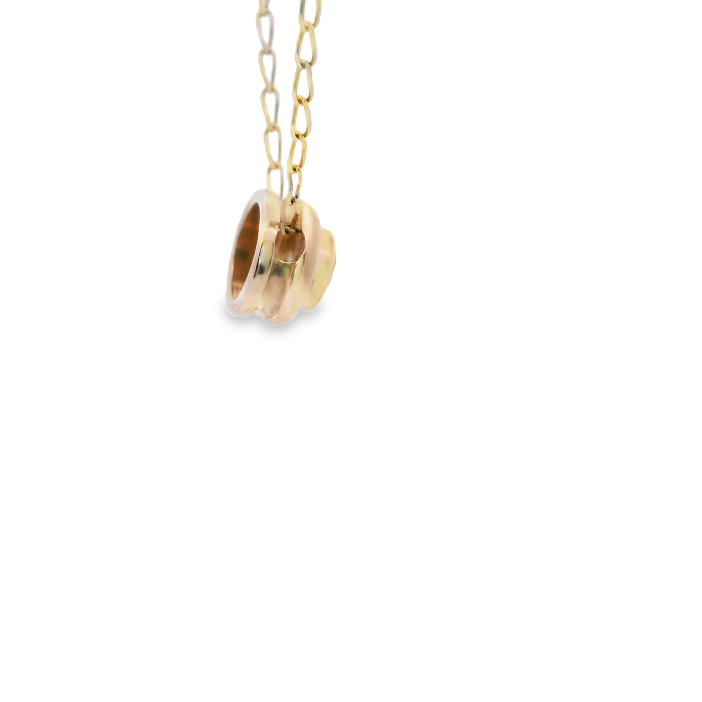 Yellow Gold Necklace with Round Brilliant Fancy Yellow Diamond Pendant