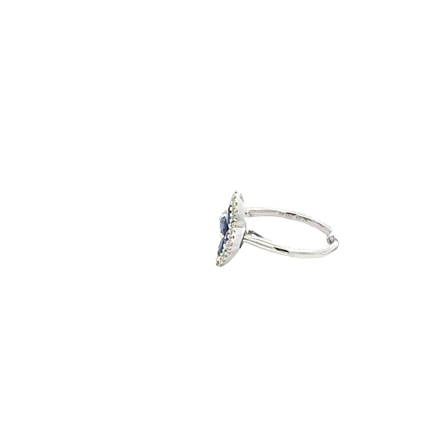 NATURAL DIAMOND & SAPPHIRE RING