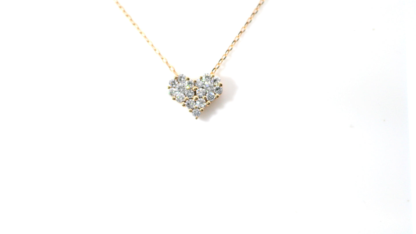 Elegant Heart-Shaped Pendant Necklace