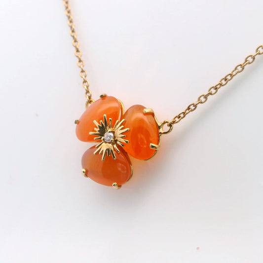 Elegant Cornelian diamond Necklace