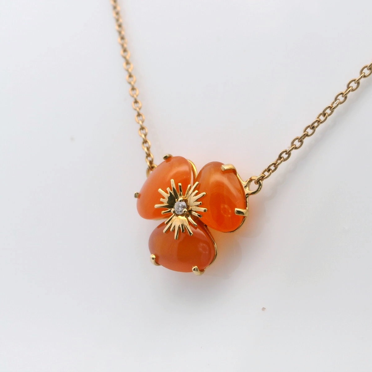Elegant Cornelian diamond Necklace