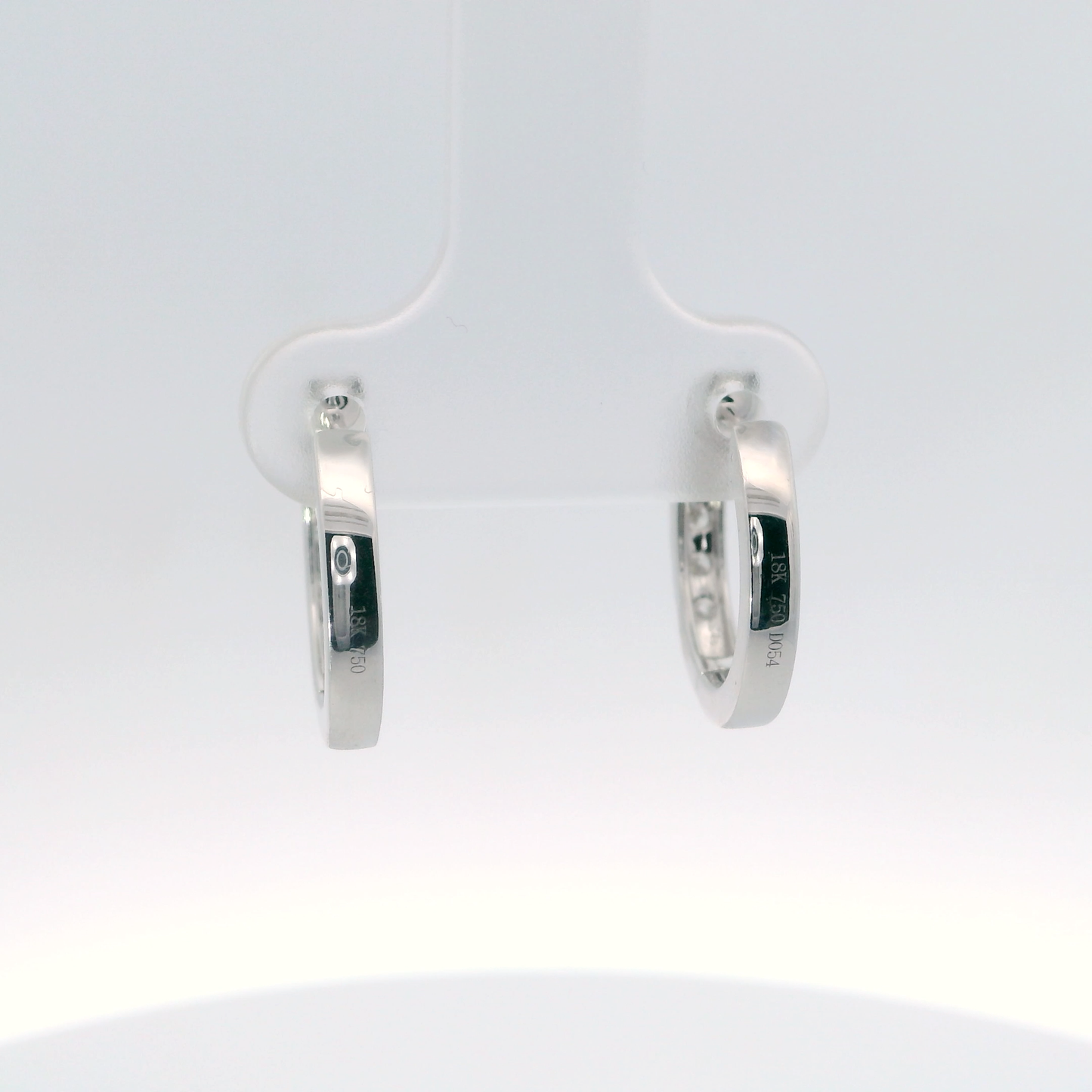 Elegant Diamond Hoop Earrings