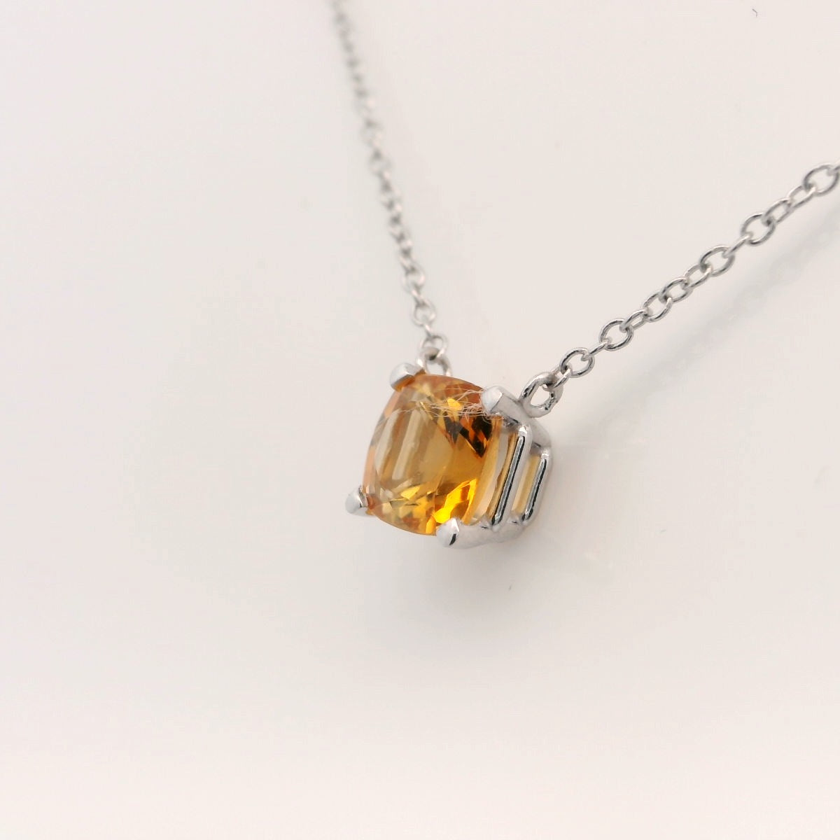 Elegant Citrine Pendant Necklace
