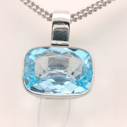 Elegant Blue Topaz Pendant