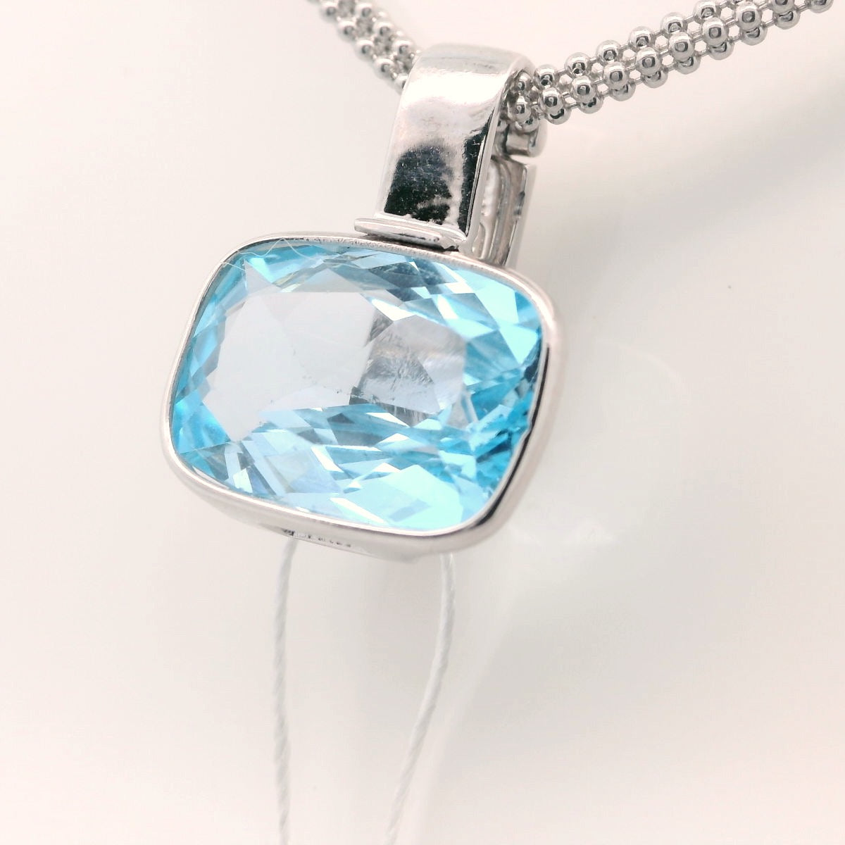 Elegant Blue Topaz Pendant