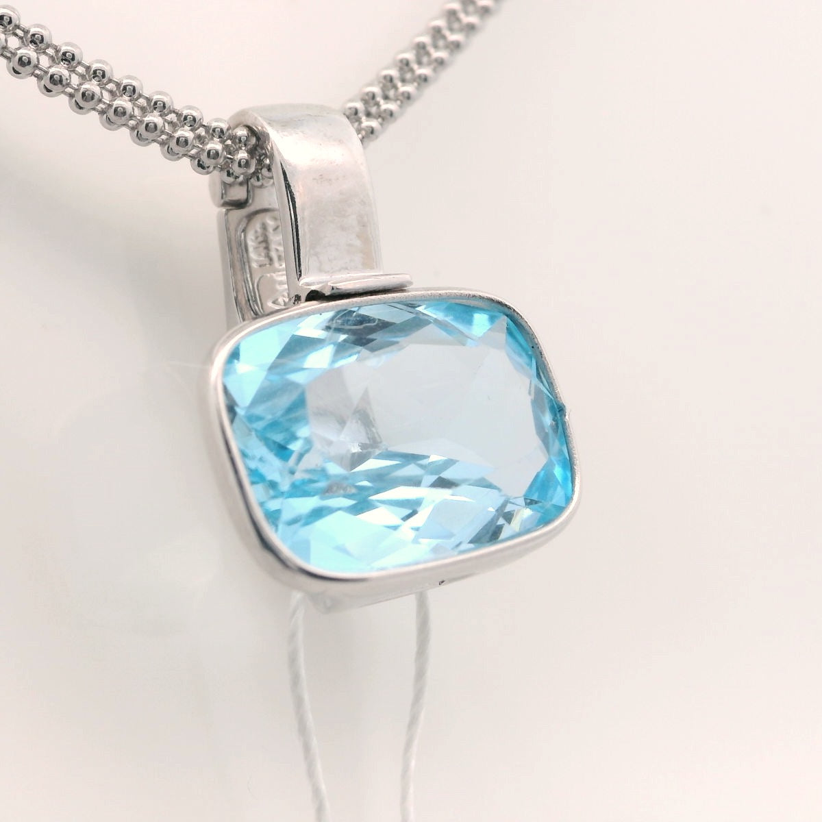 Elegant Blue Topaz Pendant