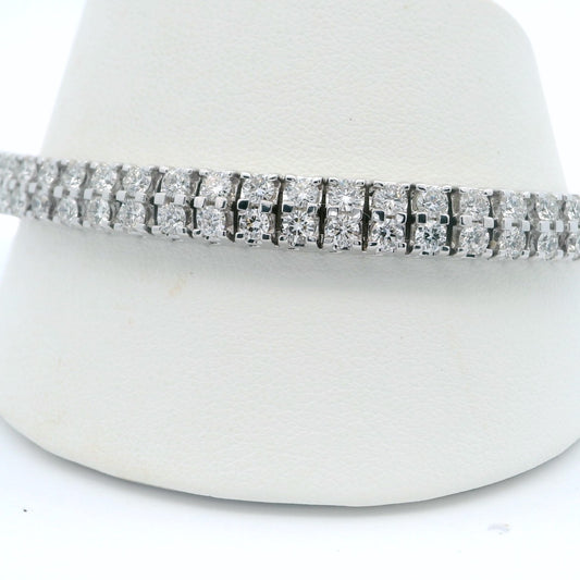 Elegant  Natural Diamond Tennis Bracelet