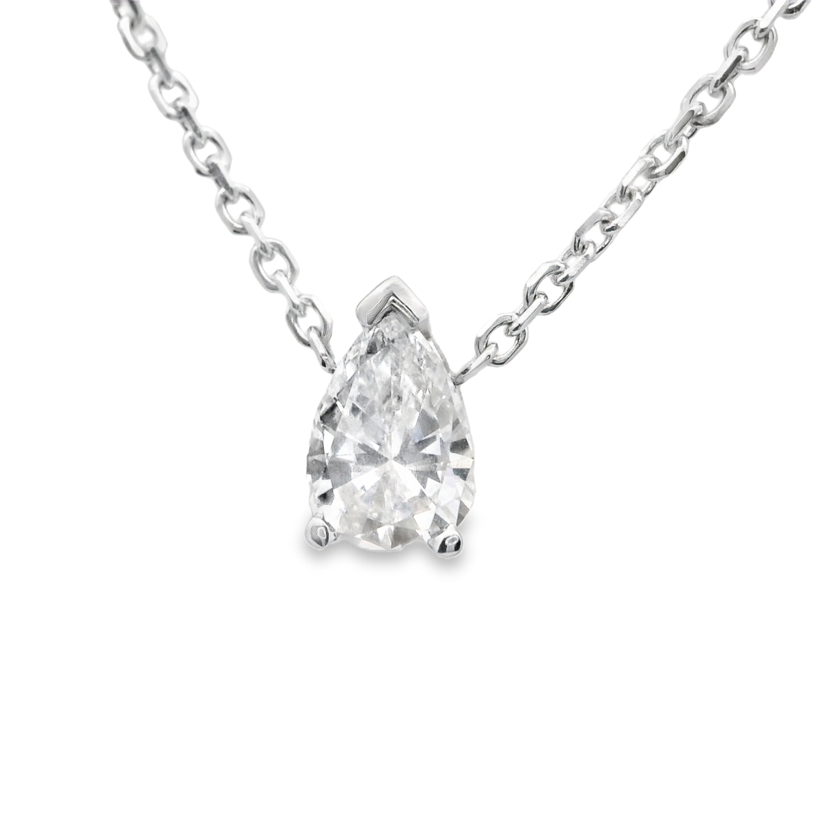Pear-Shaped Pendant Necklace