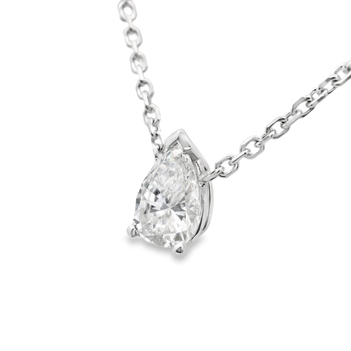 Pear-Shaped Pendant Necklace