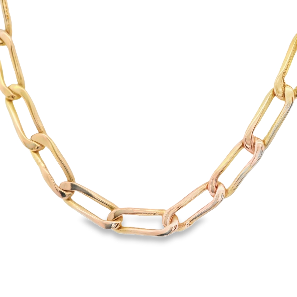 Gold Long Open Link Chain