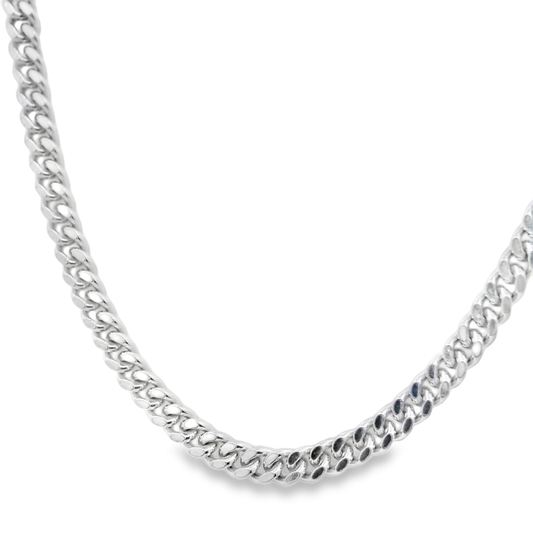 Classic white gold Curb Link Chain