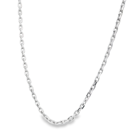 White Gold  Cable Chain