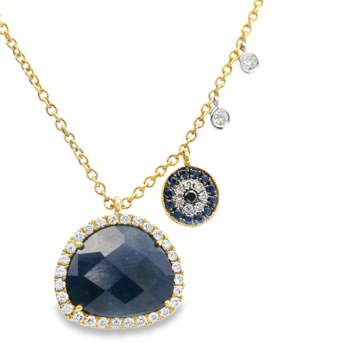 Elegant Sapphire and Diamond Pendant