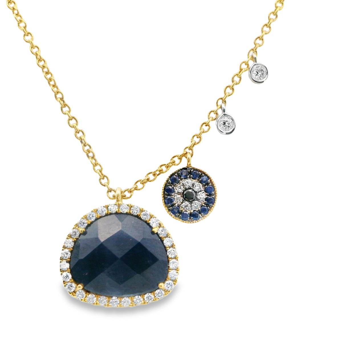 Elegant Sapphire and Diamond Pendant