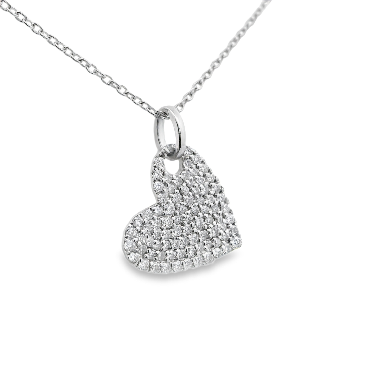 Sparkling Heart Pendant Necklace
