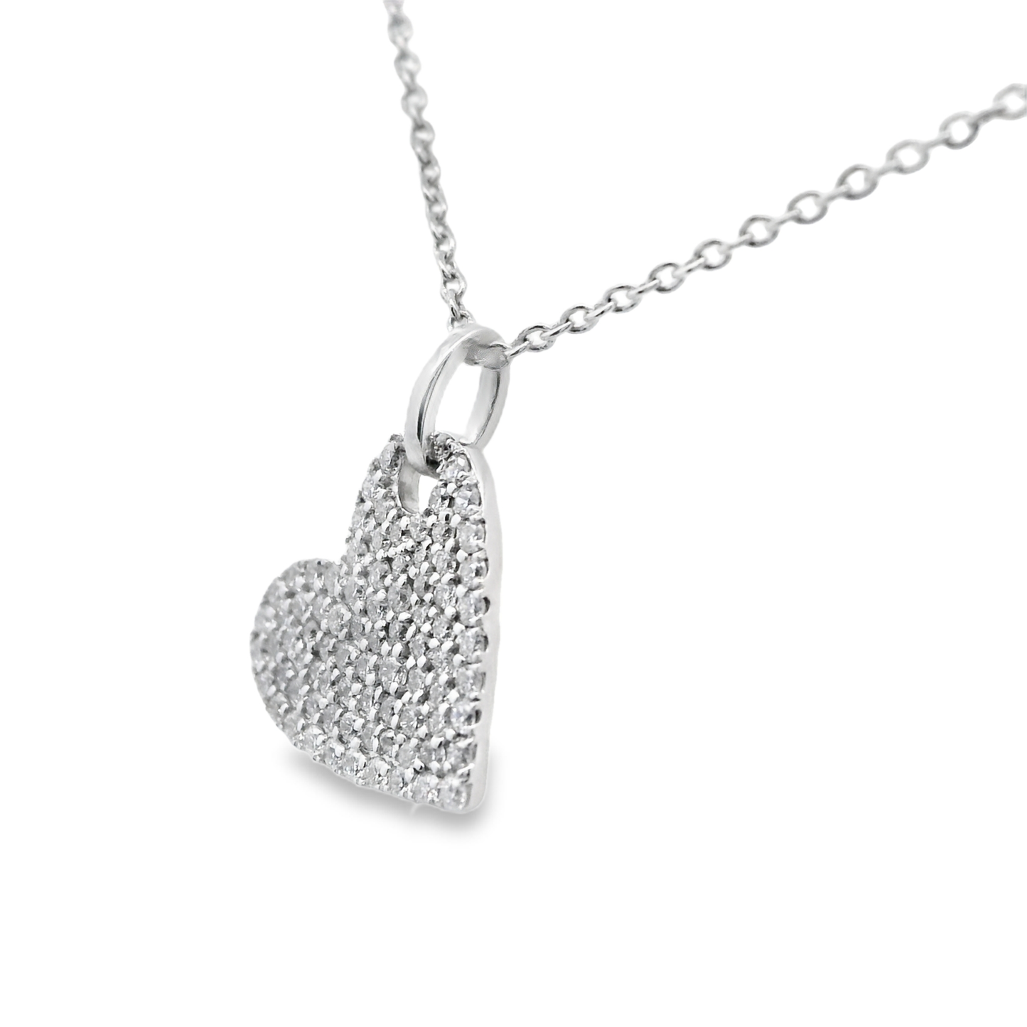 Sparkling Heart Pendant Necklace