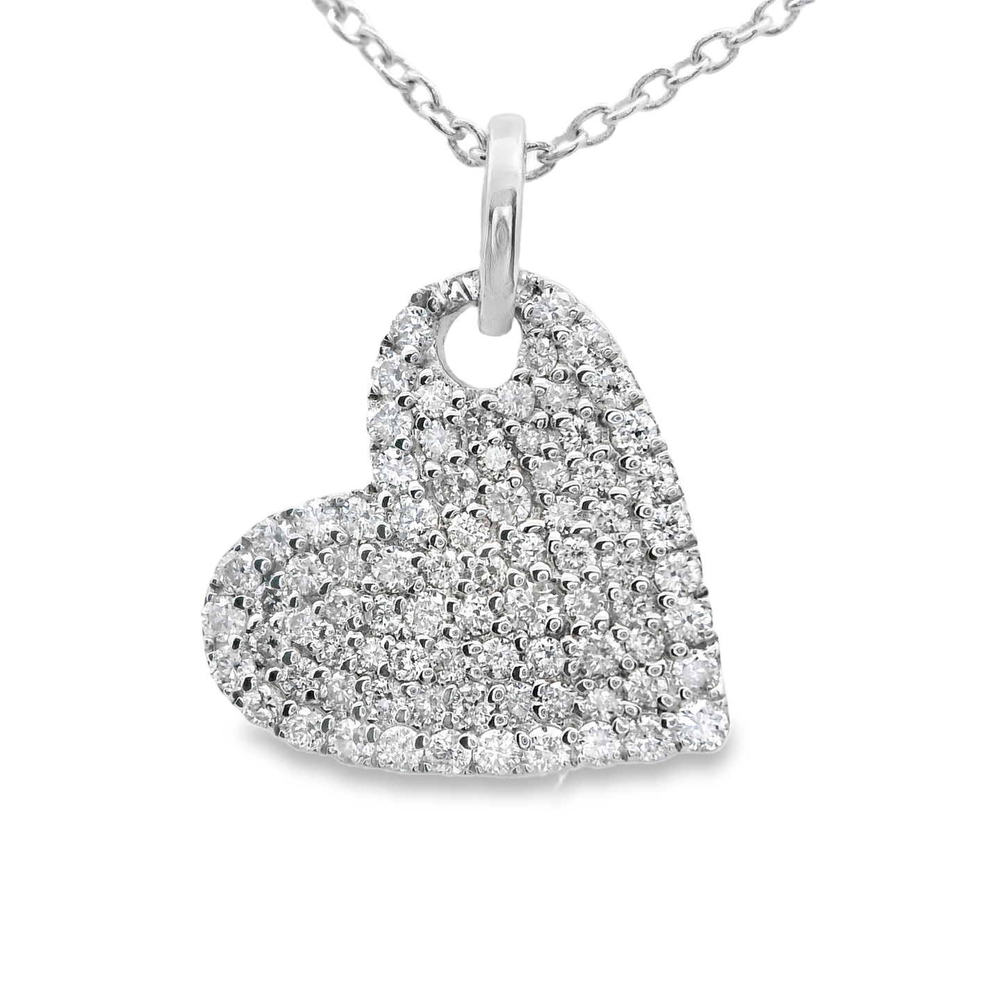 Sparkling Heart Pendant Necklace