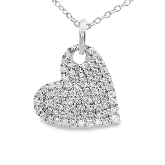 Sparkling Heart Pendant Necklace