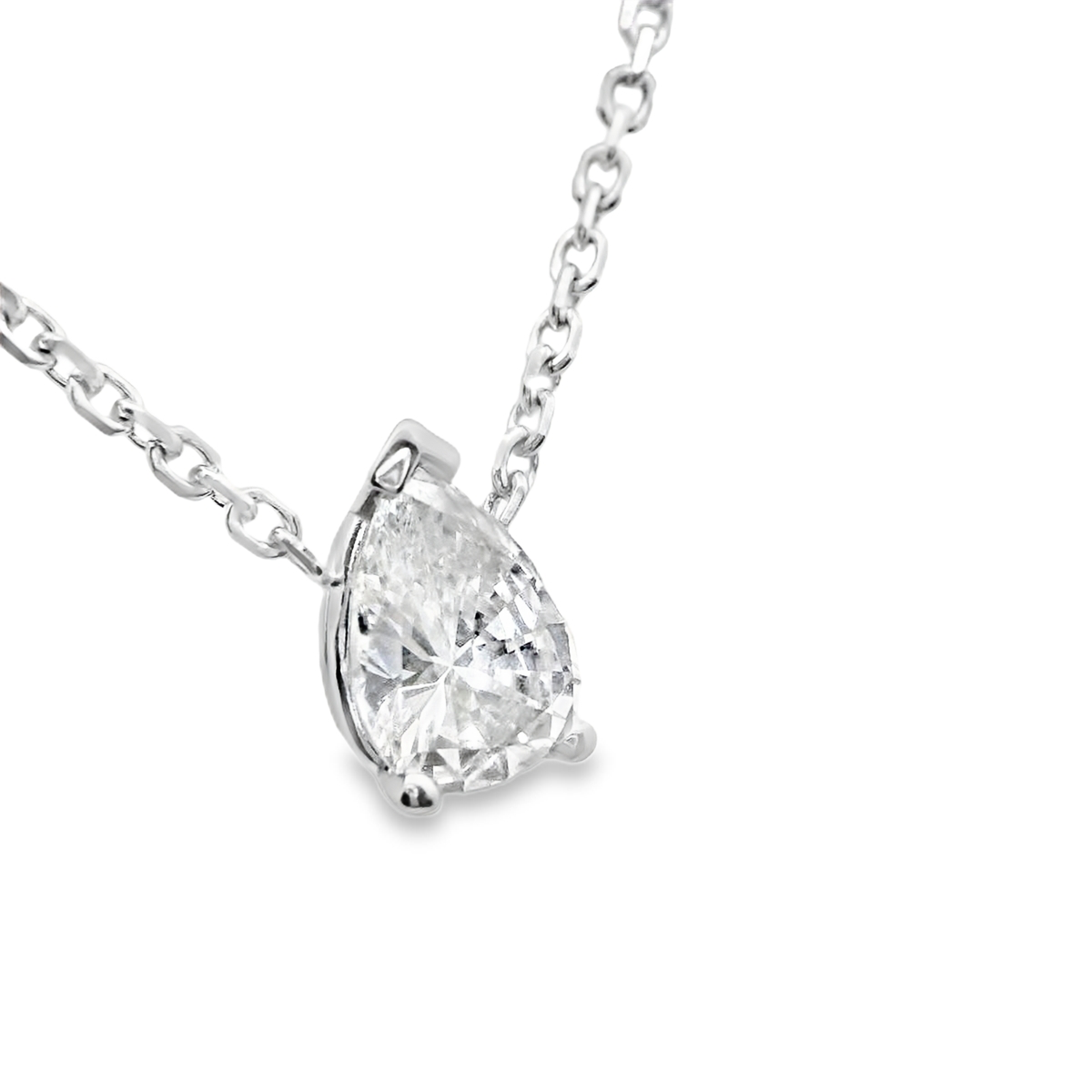 Pear-Shaped Pendant Necklace