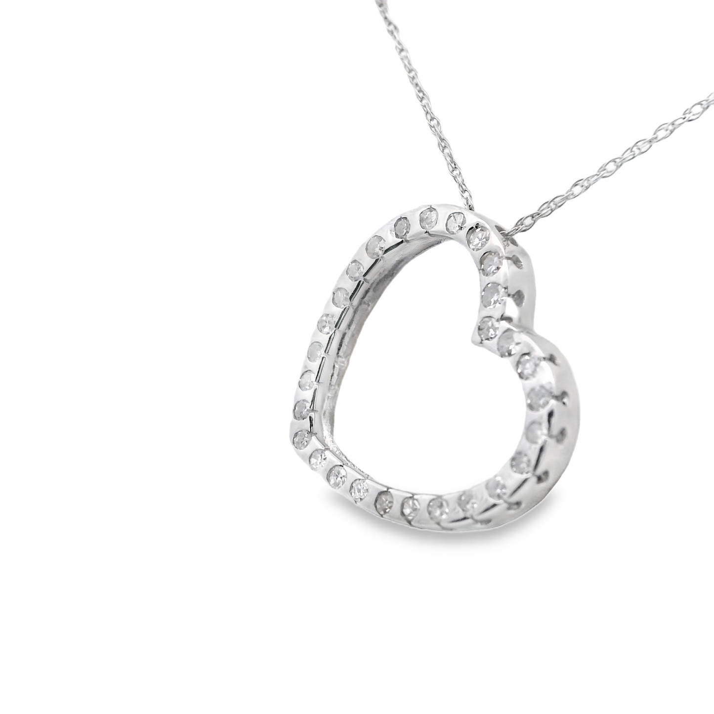 Simple Open Heart-Shaped Pendant
