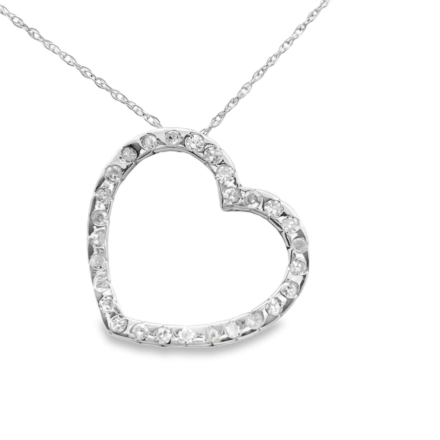 Simple Open Heart-Shaped Pendant