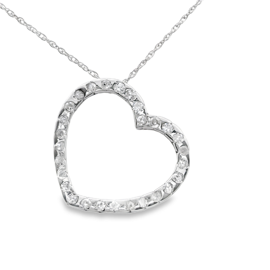 Simple Open Heart-Shaped Pendant