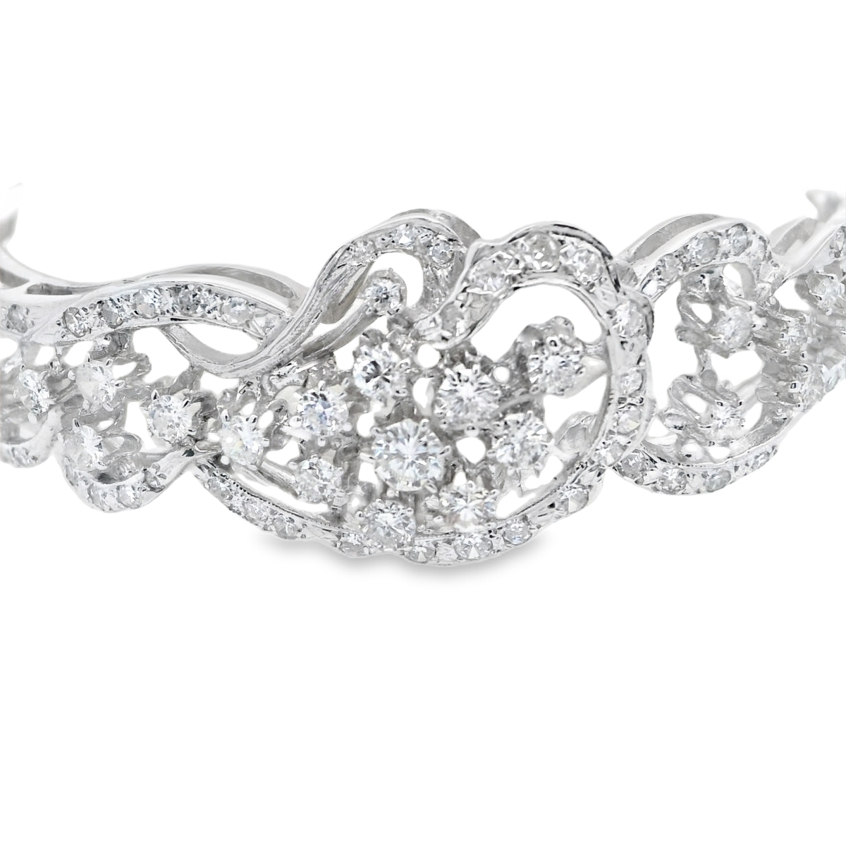 Antique diamond bangle
