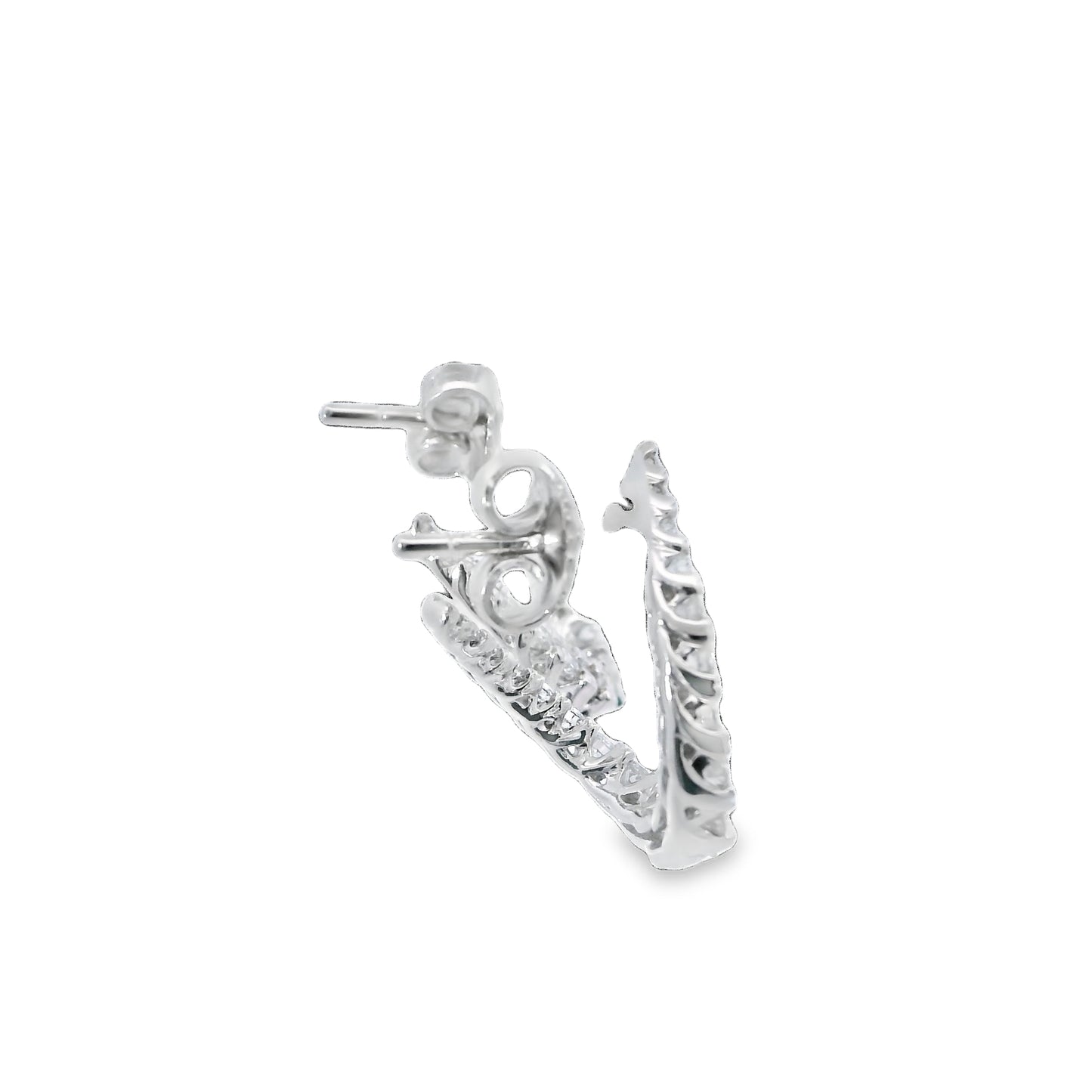 Elegant White gold Natural diamond  Earrings