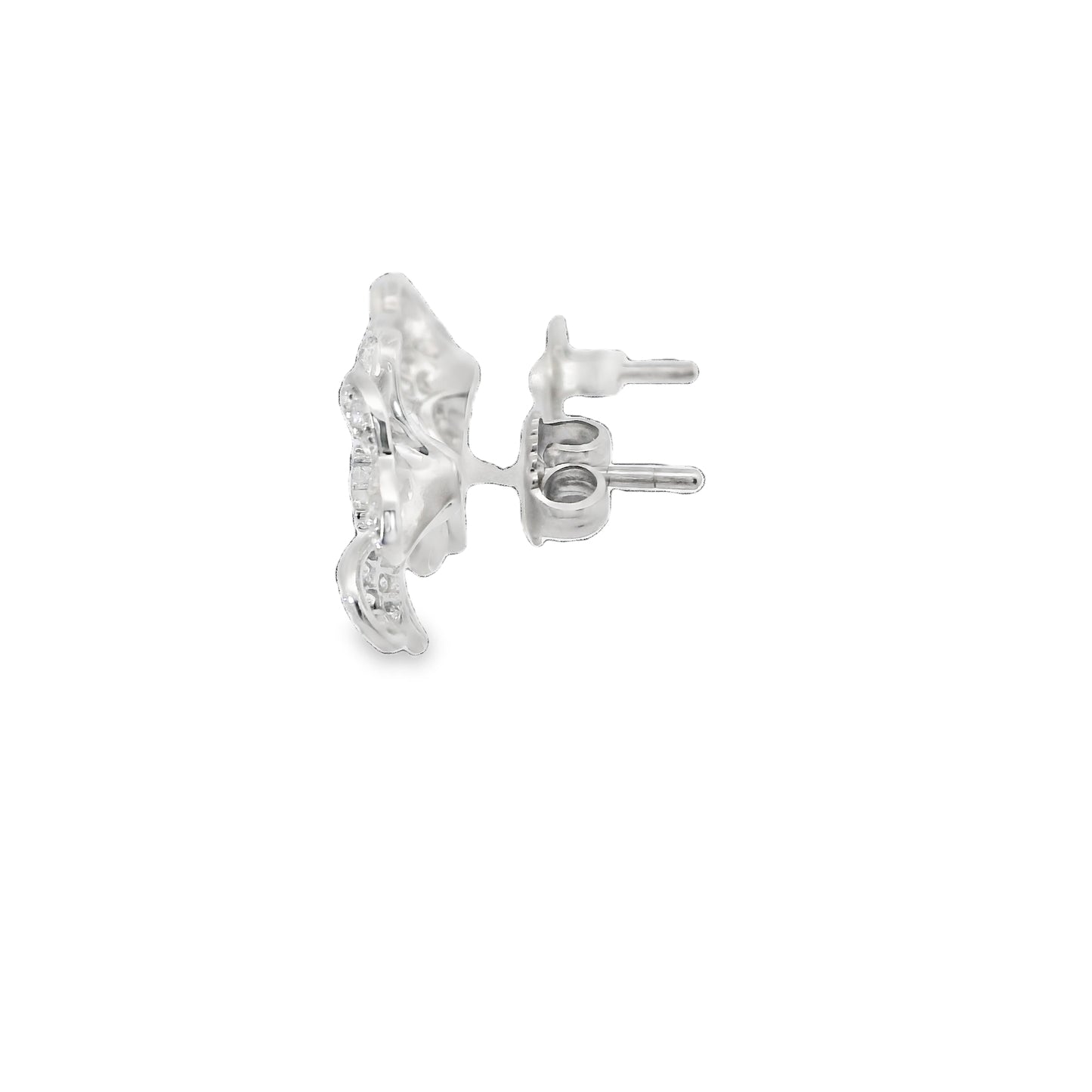 Natural Diamond flower Earrings
