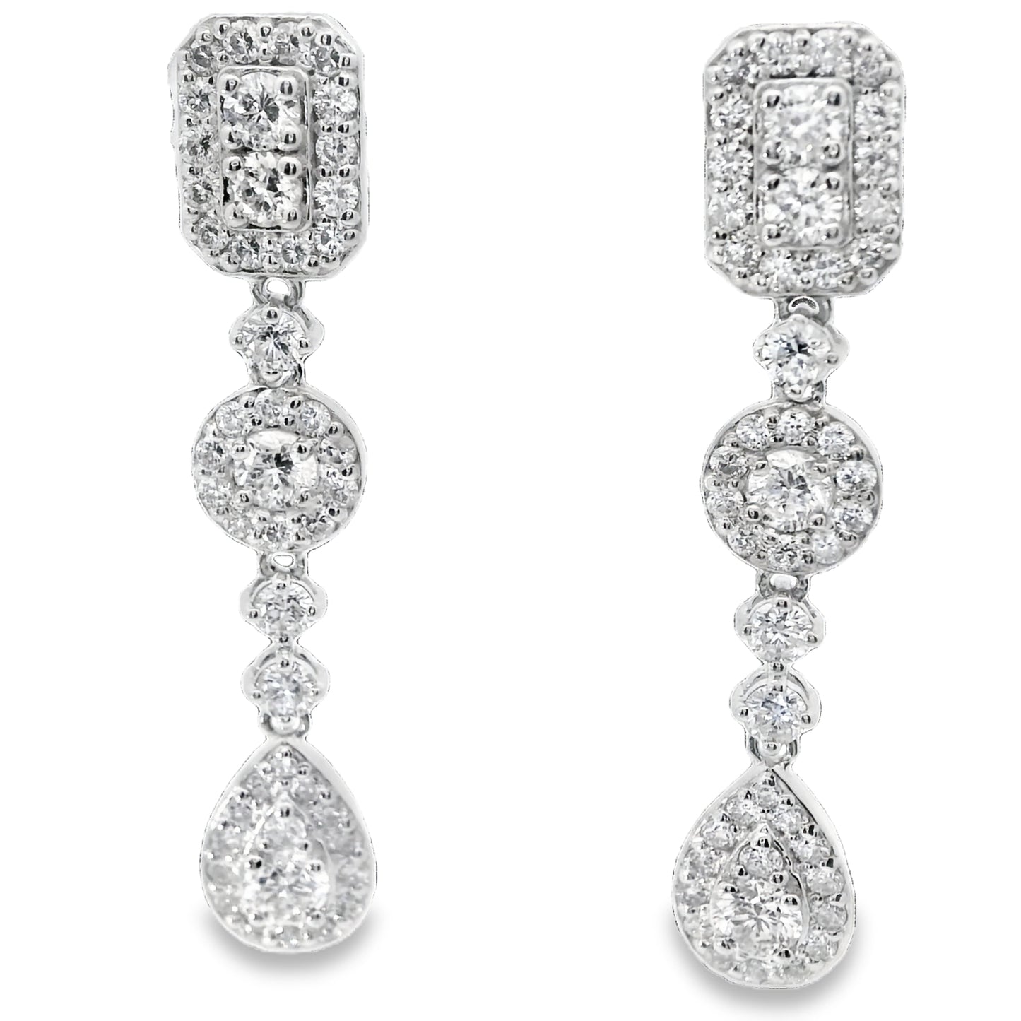 t Natural Diamond drop earrings