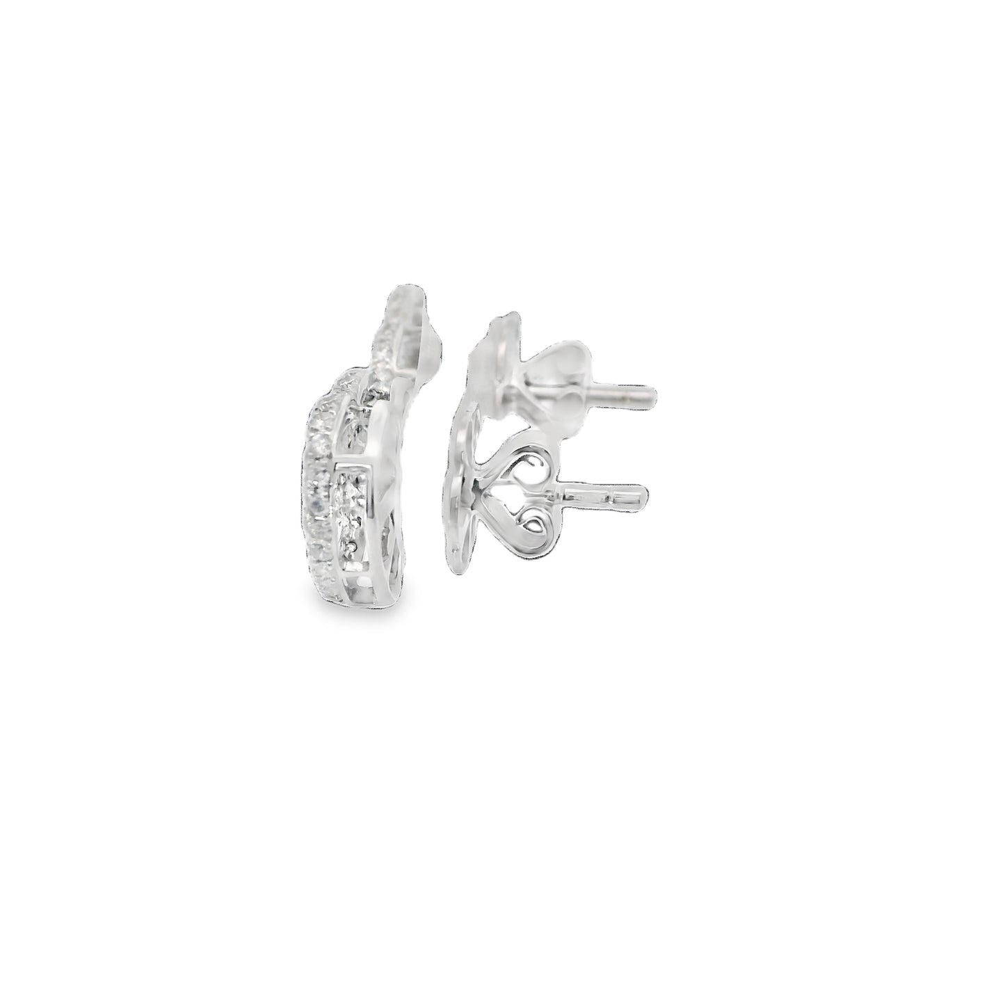 Natural Diamond Heart shape earrings
