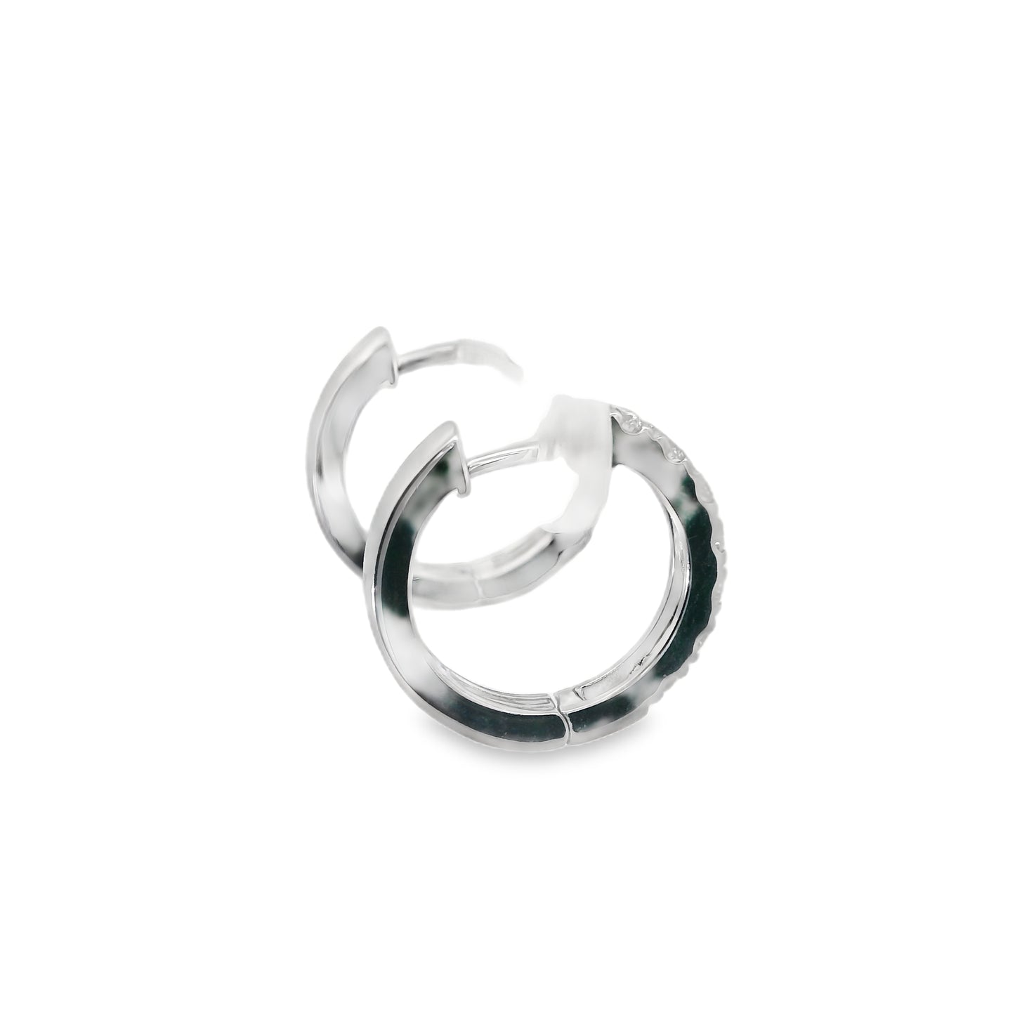 Elegant Diamond Hoop Earrings