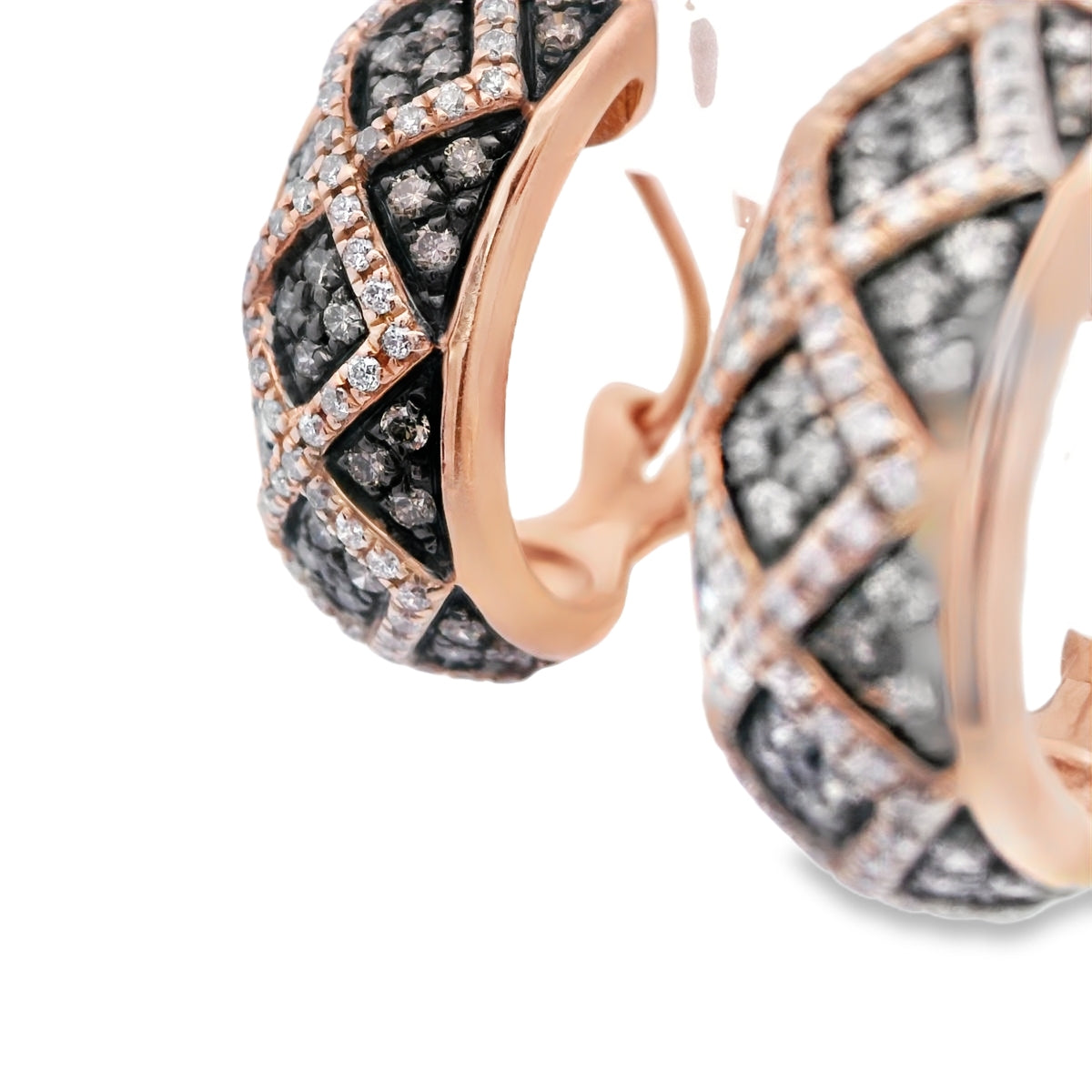 Elegant Diamond-Studded Earrings