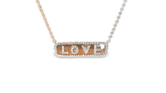 Elegant Love Pendant Necklace