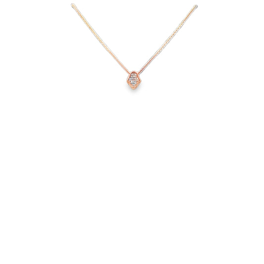 Elegant Rose Gold Pendant Necklace