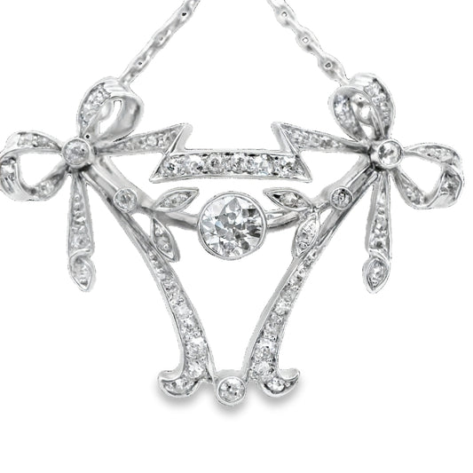 Elegant Vintage Diamond Pendant
