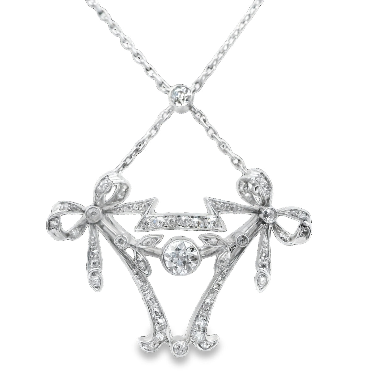 Elegant Vintage Diamond Pendant