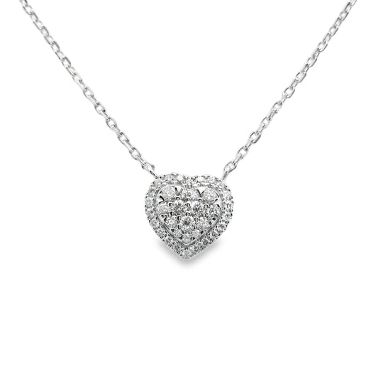 Elegant Heart Pendant Necklace