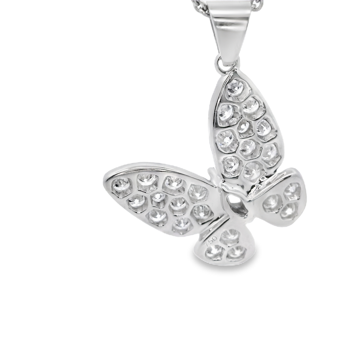 Butterfly Natural Diamond Necklace