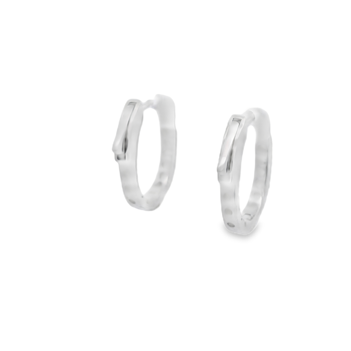 Diamond inside and outside Hoops