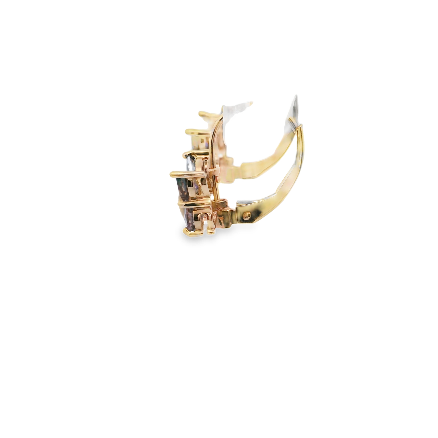 Mystic Topaz Butterfly Lever Earrings