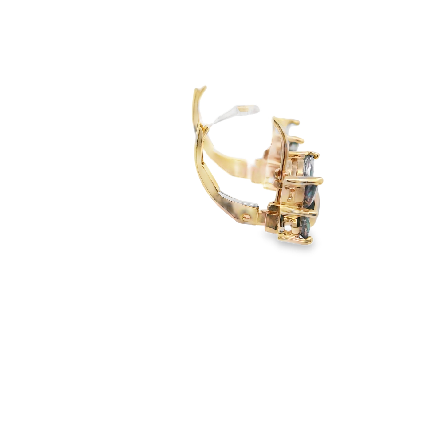 Mystic Topaz Butterfly Lever Earrings