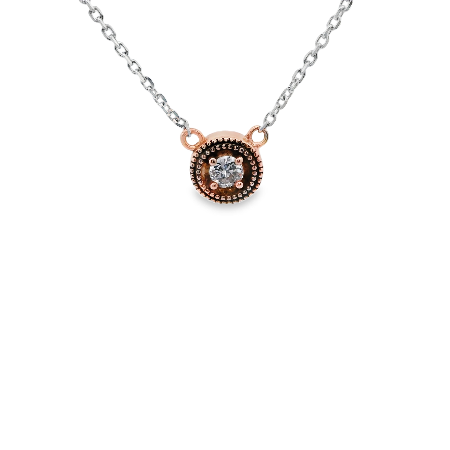 Round Brilliant Cut Diamond Solitaire Necklace