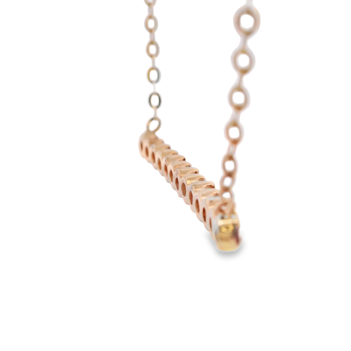 Ruby and Diamond Bar Necklace