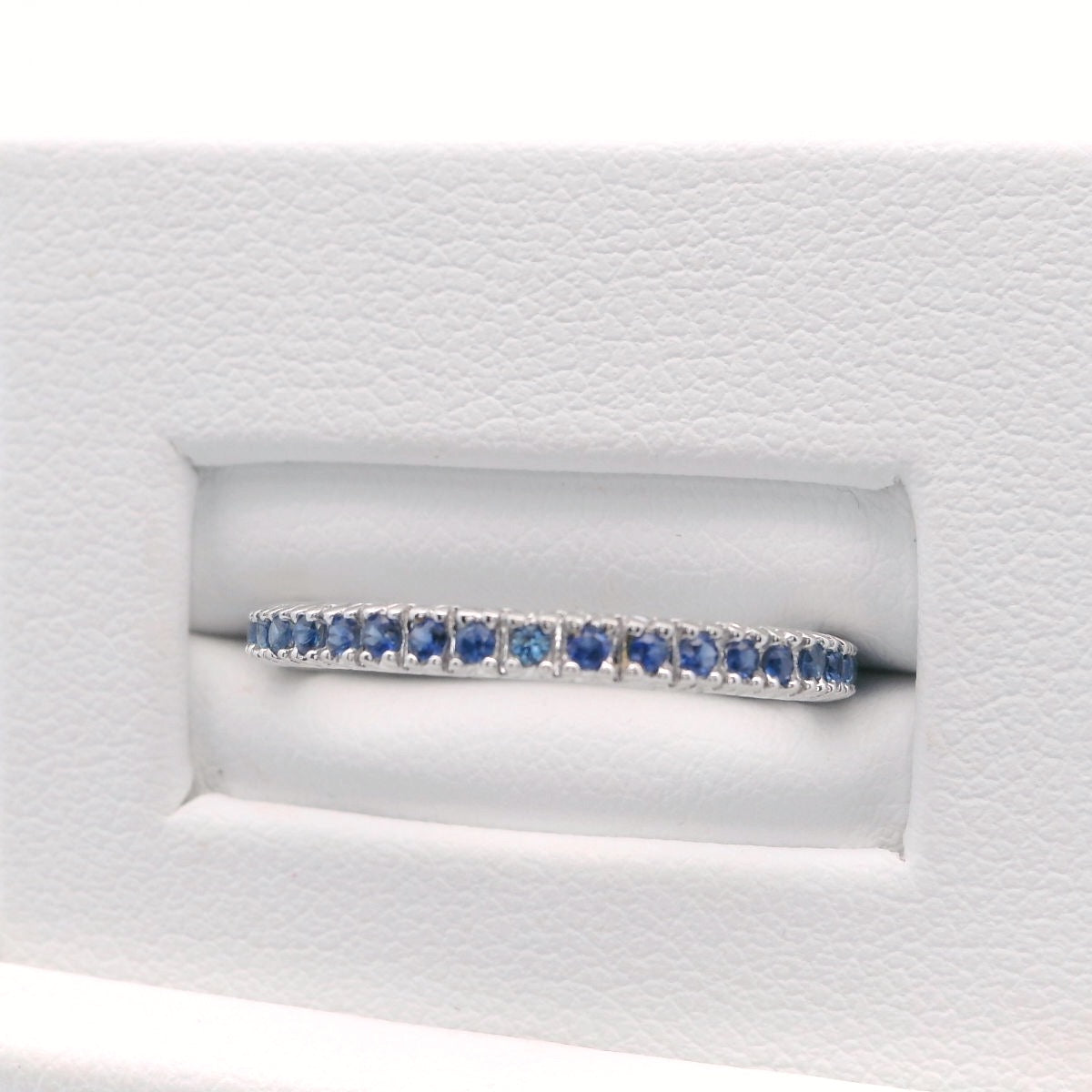 14kt White Gold Sapphire Eternity Band